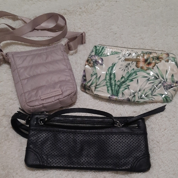 Black Perforated Leather Clutch - Picture 1 of 12